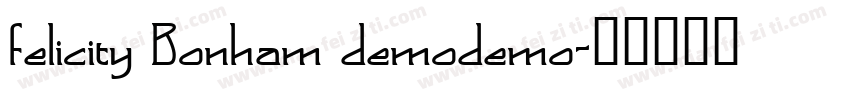 felicity Bonham demodemo字体转换